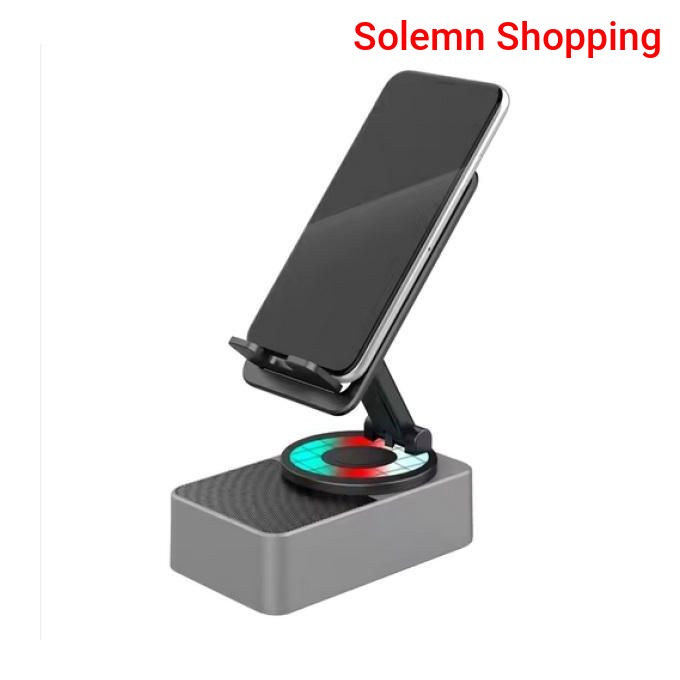 Kisonli M-2 Power Bank Speaker with Phone Holder – 3-in-1 Portable Power & Sound
