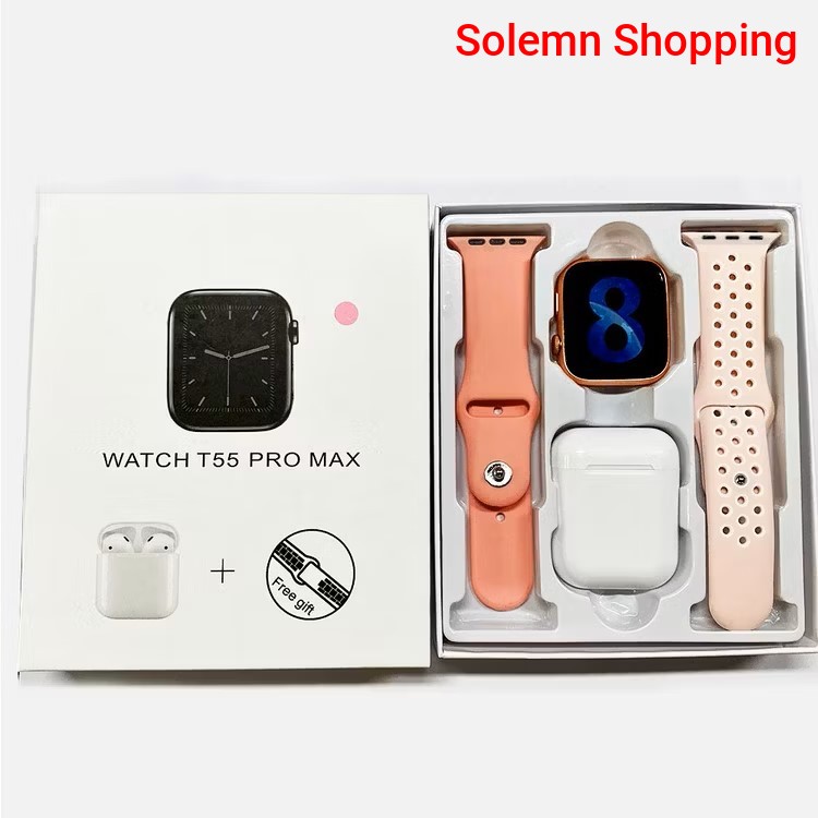 T55 PRO Max 2 in 1 Earphone S9 Smartwatch
